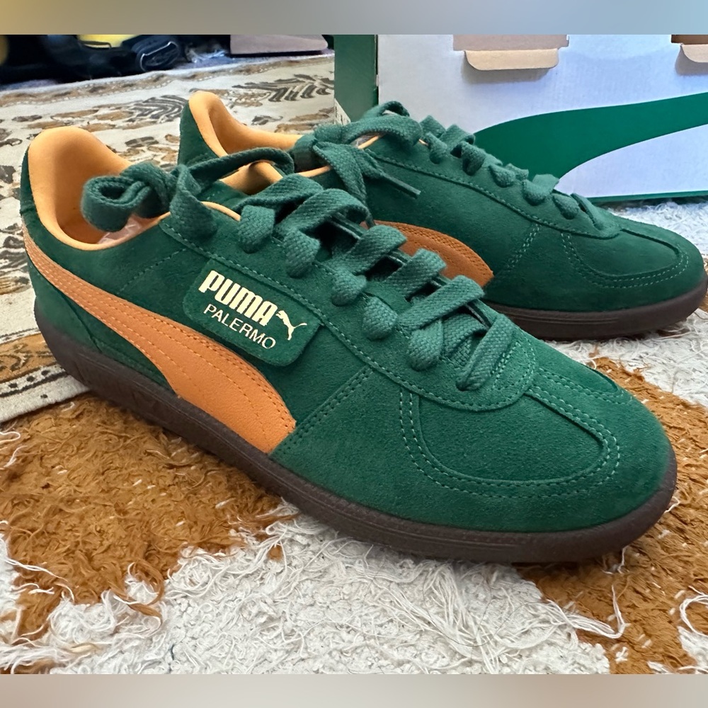Puma Palermo Green Yellow Colorway